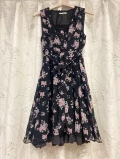 花柄シフォンAラインワンピース♡