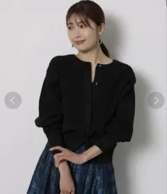 美品　Apuweiser-riche 23AW/カーディガン/2/ブラック