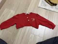 familiar 赤いカーディガン 80