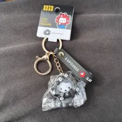 万博 サンリオ 黒ミャクミャクなりきりキーホルダー ポチャッコ