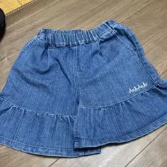 AnkAnk デニムフリルスカート 140