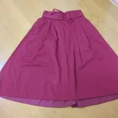 chocol raffine robe フレアスカート ダークピンク Fのサムネイル