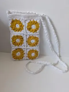 スマホショルダーバッグ　ハンドメイド