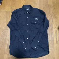 THE NORTH FACE ボタン付き黒シャツ L