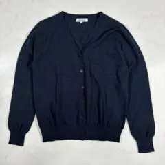 NATURAL BEAUTY BASIC カーディガン 紺 M（E726）