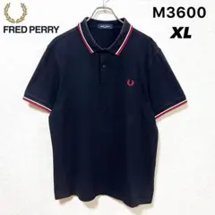 【現行品】フレッドペリー M3600 ポロシャツ ネイビー XL