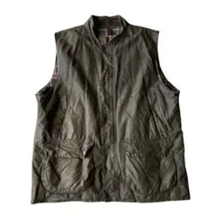 90s イングランド製 Barbour ウェストムーアランドベスト オイルドのサムネイル