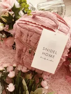 SNIDEL HOME フリルポーチ ピンク 新品　未使用品。タグ付き。完売商品