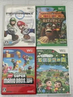 ⭐️24時間以内発送⭐️ Wiiソフトまとめ売り　4本セット　マリカー　どう森