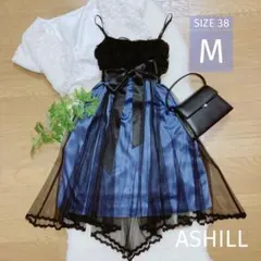 ⭐️最終値下【一回着用】アシール　ひざ丈ワンピース　結婚式　演奏会ドレス