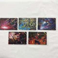 仮面ライダー　スクラッチカードダス　5枚セット　レア4 クウガ　電王　ゼッツ