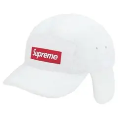 Supreme フリースキャップ ホワイト 耳あて付き