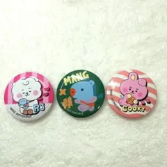 【BT21】　くら寿司　ビッくらポン　缶バッジ　3点セット