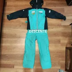 子ども用スキーウェア 水色と紺色　DESCENTE