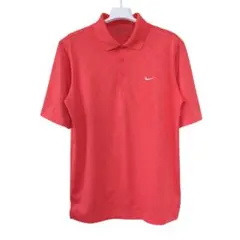 【美品】NIKE GOLF ナイキゴルフ ポロシャツ 半袖 赤 M 総柄