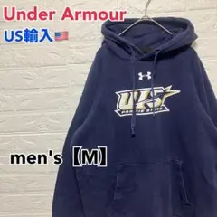 ●D305【US輸入】 アンダーアーマー パーカー ネイビー系 men's【M】