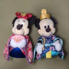 東京 ディズニー リゾート ひな人形 ミッキー ミニー ぬいぐるみバッジ