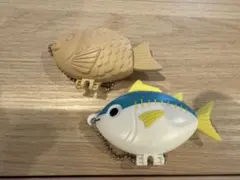 「魚ンパクトミラー」ガチャガチャ　コンパクトミラー 2個セット