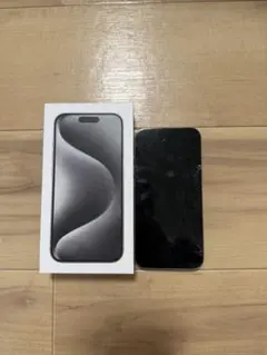 iPhone15Pro 128GB 画面交換歴あり ジャンクだが使用可能 iPhone15 Pro A3101 (MTU83J/A) 128GB ホワイトチタニウム【国内版 SIM