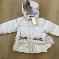 プティマイン　パープル ペラムフード付きダウンジャケット　110センチ