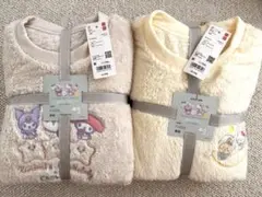 ユニクロ UNIQLO ちいかわ×サンリオ フリースセット ルームウェア M
