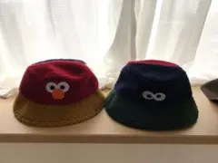 USJ ボアバケットハット エルモ&クッキーモンスター