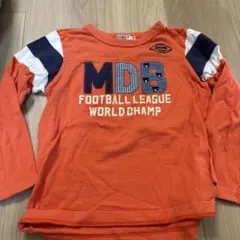 DOUBLE.B オレンジ長袖Tシャツ 120