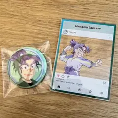 忍たま乱太郎　アクリルトレカプレート　缶バッジ　潮江文次郎