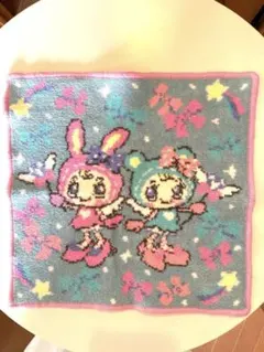 ナルミヤ シェニール織 ハンカチ メゾピアノ ベリエちゃん ブルー