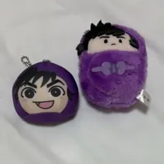 忍たま乱太郎 くるみたぴぬい　おまんじゅうにぎにぎマスコット　浜守一郎セット