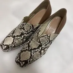 ORiental TRaffic パイソン柄 スクエアトゥパンプス 40