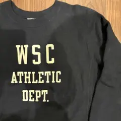 美品 チャンピオン リバースウィーブ 復刻 青単タグ WSC カレッジ 黒 M