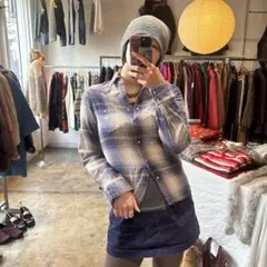 Roxy check pattern flannel shirt