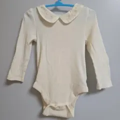 babyGap アイボリー 長袖ボディスーツ 90