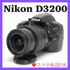大人気✨一眼レフ Nikon D3200 初心者おすすめ 手ぶれ補正 スマホ転送 大人気一眼レフ Nikon D3200 初心者おすすめ 手ぶれ補正 スマホ