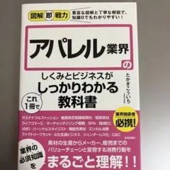 アパレル業界のしくみとビジネスがこれ1冊でしっかりわかる教科書