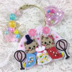 [即購入❌]チャーム 刺繍 フェルト ストラップ ＊仕上げ前、コメント必須