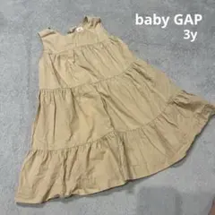 baby GAP ノースリーブワンピース 3歳 ベージュ