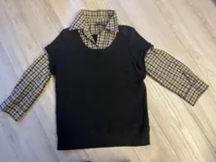McQ Alexander McQueen チェック柄レイヤードトップス