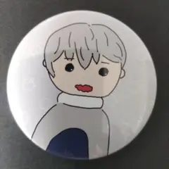 カラフルピーチ 直筆イラスト缶バッジ　ヒロくん