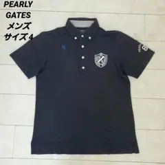 PEARLY GATES メンズ ポロシャツ ネイビー サイズ4のサムネイル