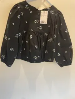 H&M コットンフリルブラウス　90センチ