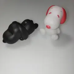 スヌーピー　ソフビミニフィギュア 2個