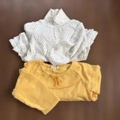 90㎝女の子用長袖2枚セット