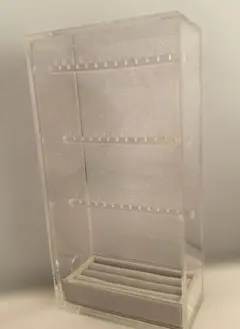無印良品　アクリルネックレス・ピアススタンド