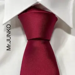 TG3730 Mr.JUNKO ワントーン 無地 シルク ネクタイのサムネイル