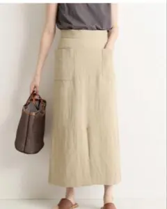 スローブイエナ　ベージュ ロングスカート