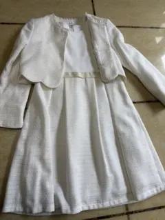 ホワイトジャケット付きワンピース