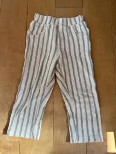 ペアマノン　ストライプ パンツ 100cm 7部丈