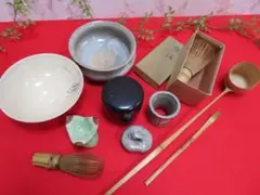 8AA3558 茶道具まとめて１０点　茶碗/茶筅/棗/香合/茶杓
